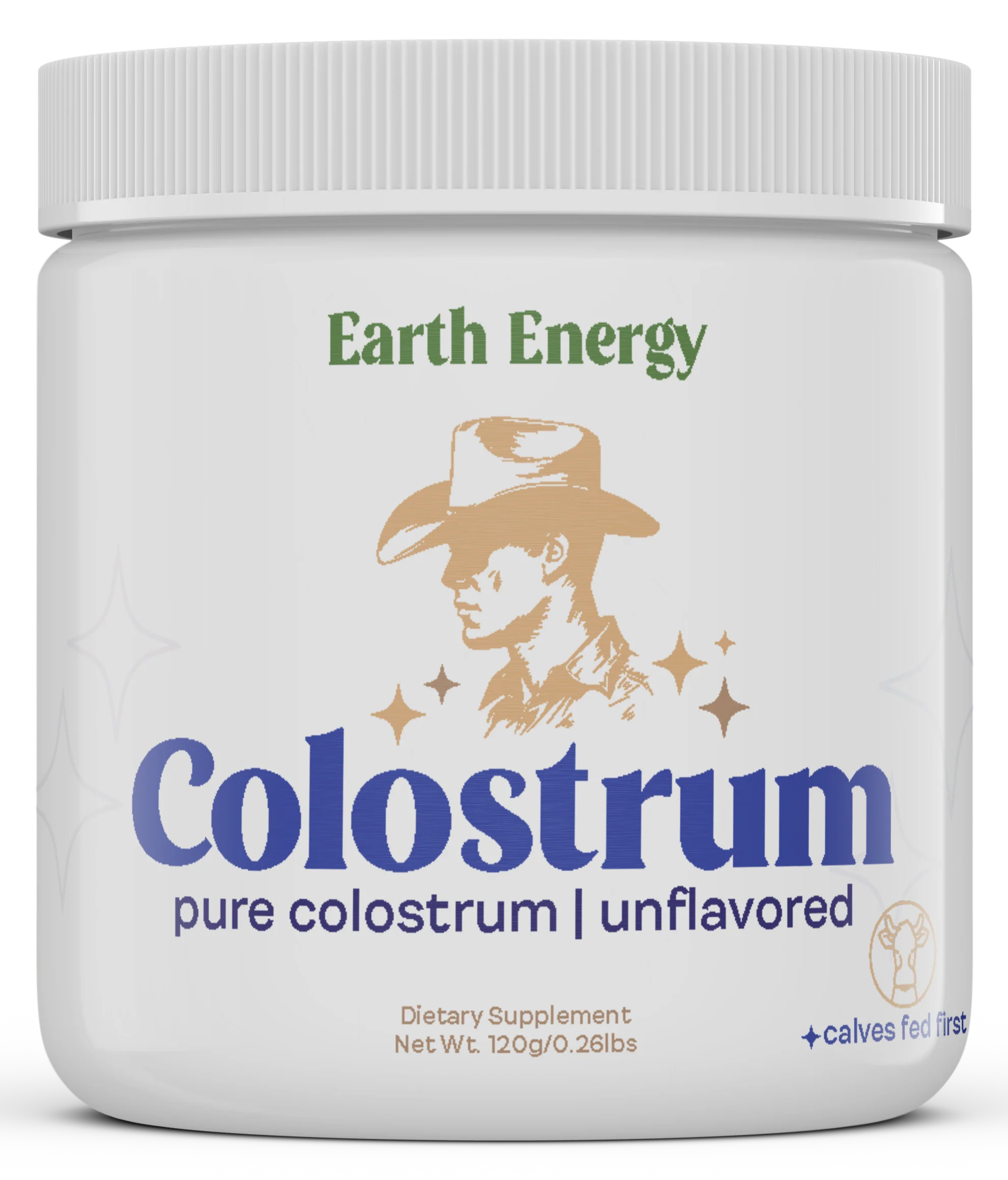 Earth Energy Supplements Colostrum bottle - top rated colostrum supplement