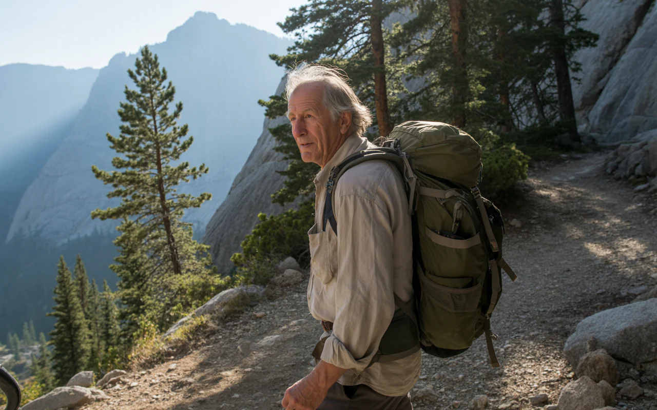 Man hiking