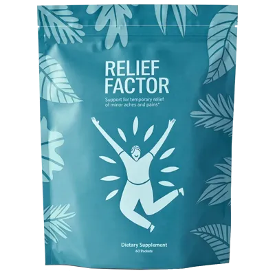 Relief Factor supplement bottles - #2 ranked joint support product