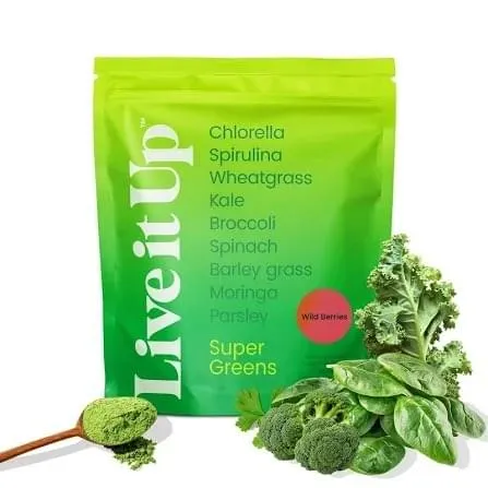 Live It Up Super Greens supplement placeholder